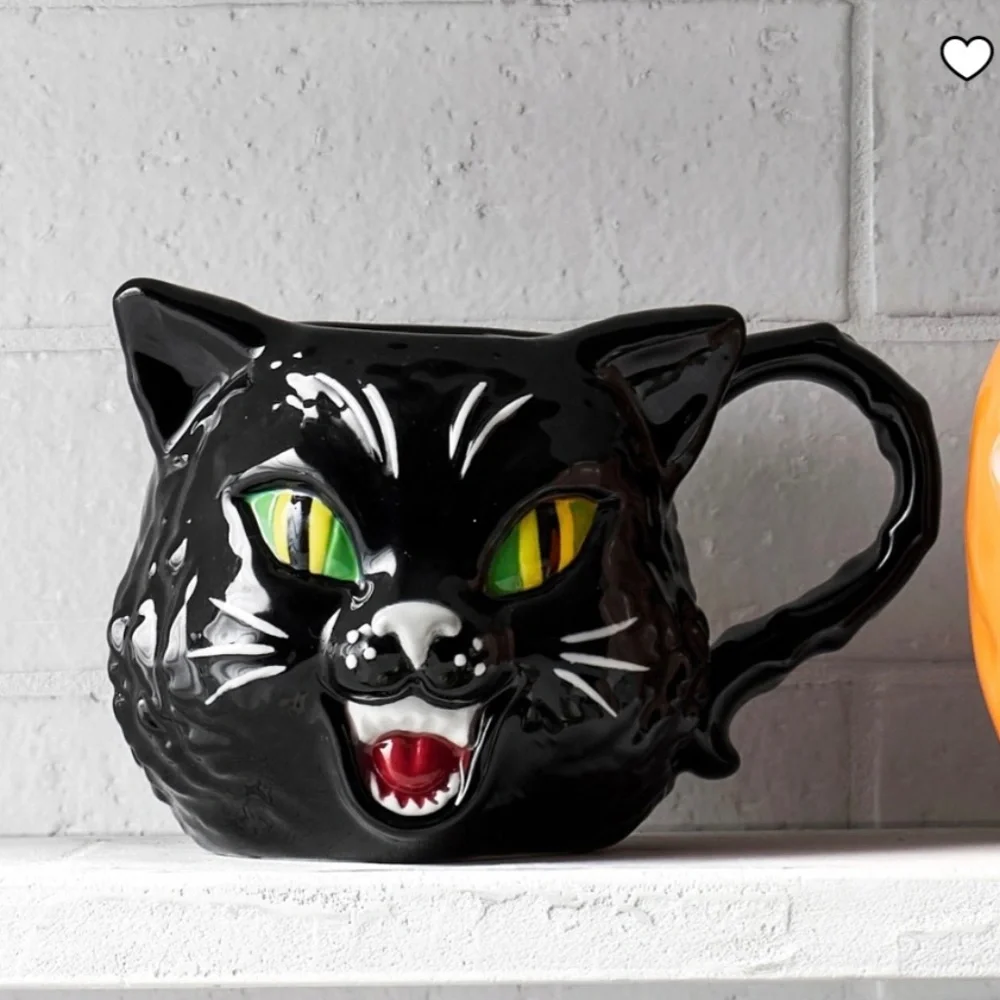 Williams Sonoma Cat Figural Mug - New